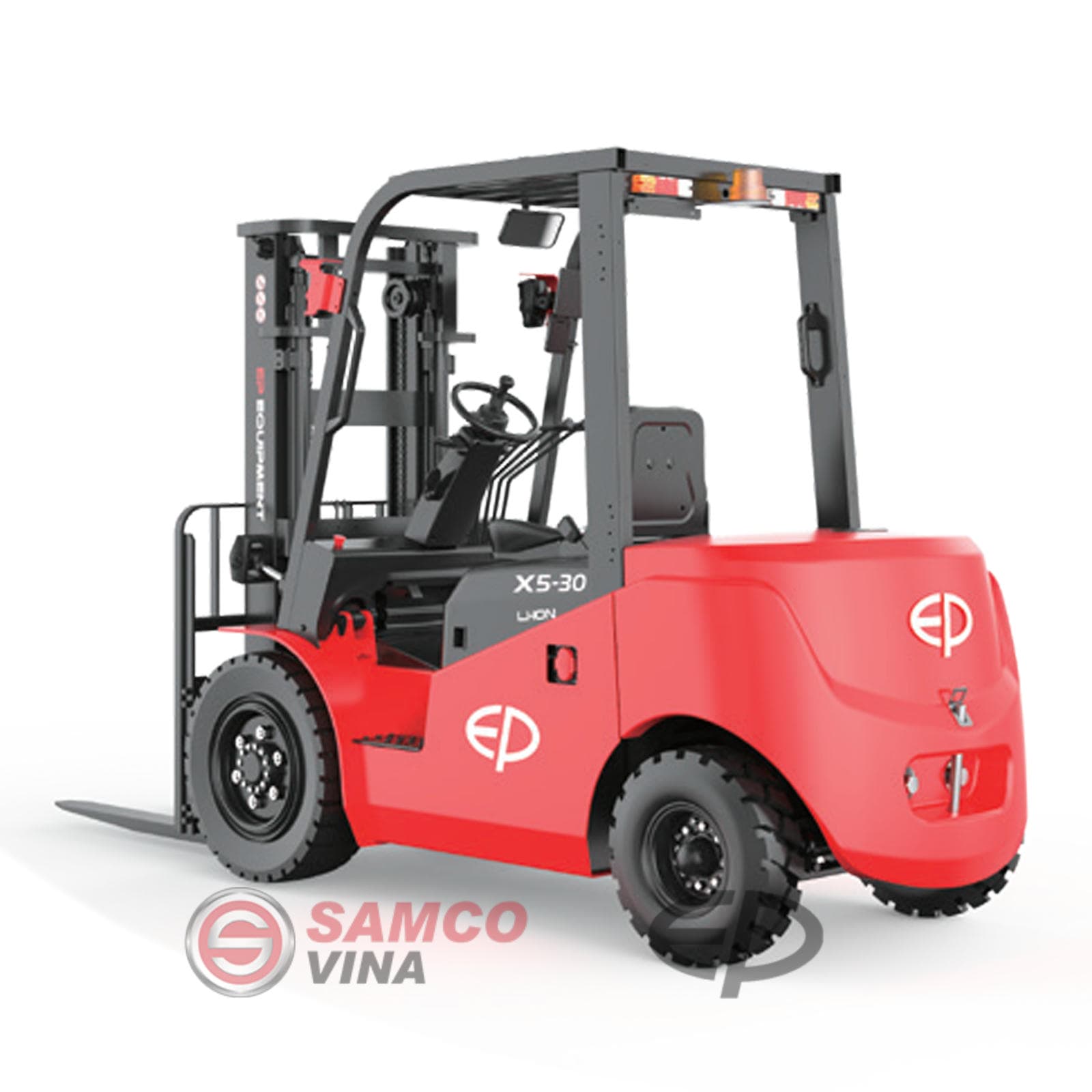 Xe nâng điện ngồi lái EP X Series EFX5-251/301/351/381 ( 2.5 tấn / 3.0 tấn / 3.5 tấn / 3.8 tấn ) – Pin Lithium