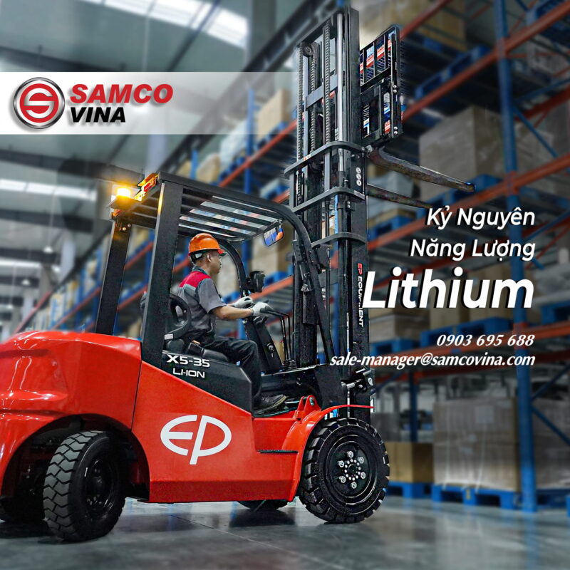 Xe nâng điện EP - giải pháp vận hành kho bãi toàn diện