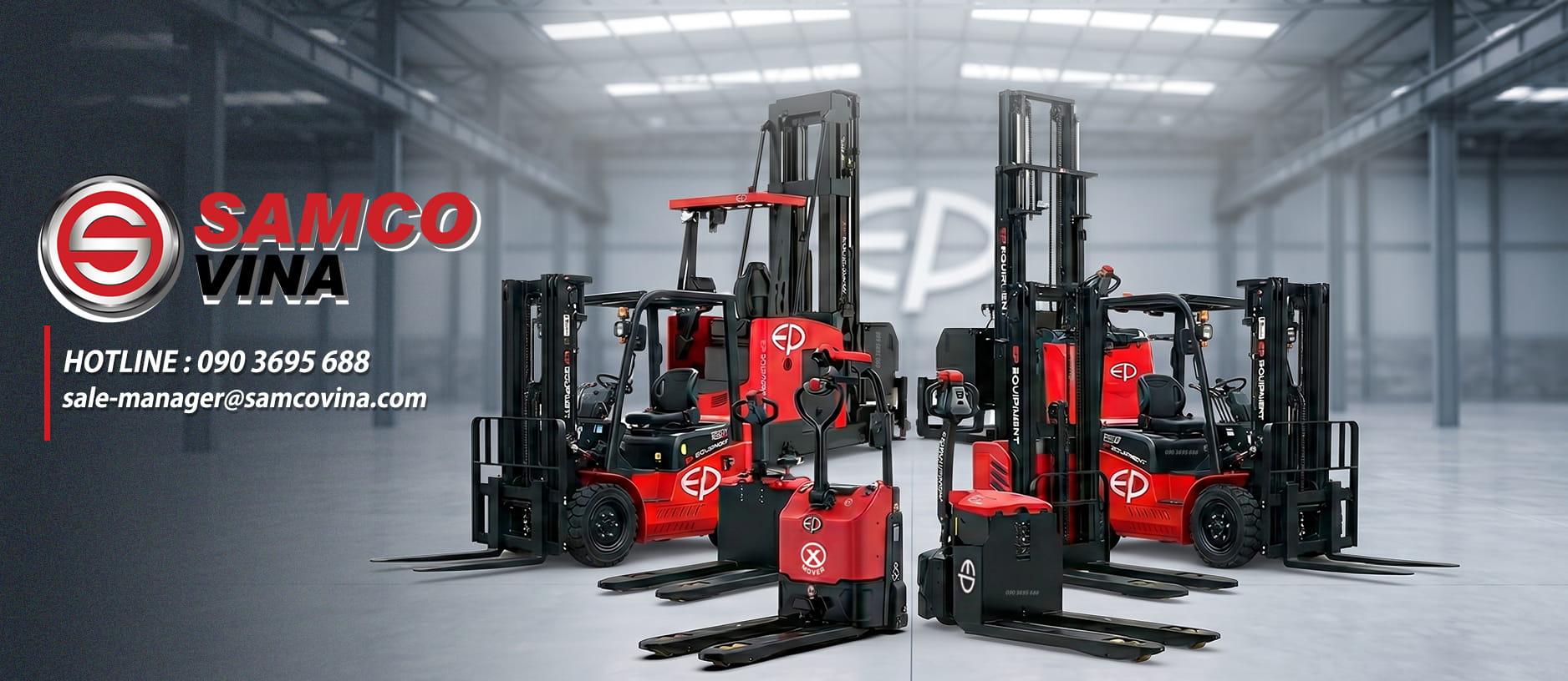 Xe nâng điện EP - giải pháp vận hành kho bãi toàn diện