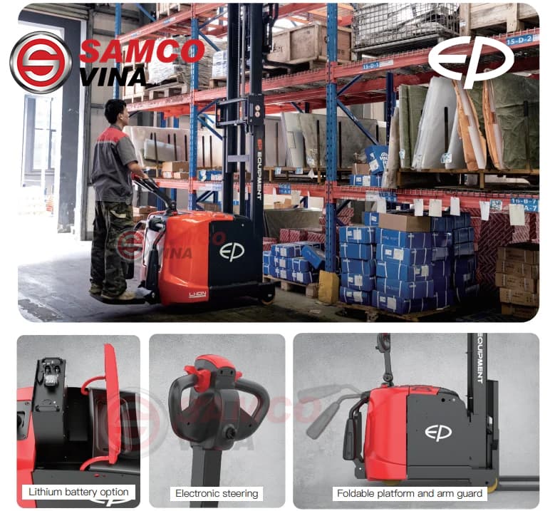 Hệ Thống Nâng Hạ Tỷ Lệ Êm Ái & Chính Xác trên dòng Xe Nâng Điện EP RSC