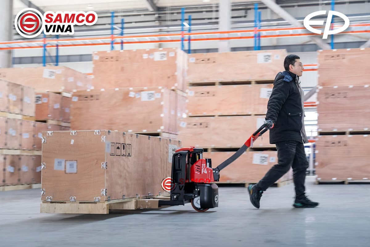 Xe nâng tay điện MINI EP F4 201 chính hãng Samco Vina