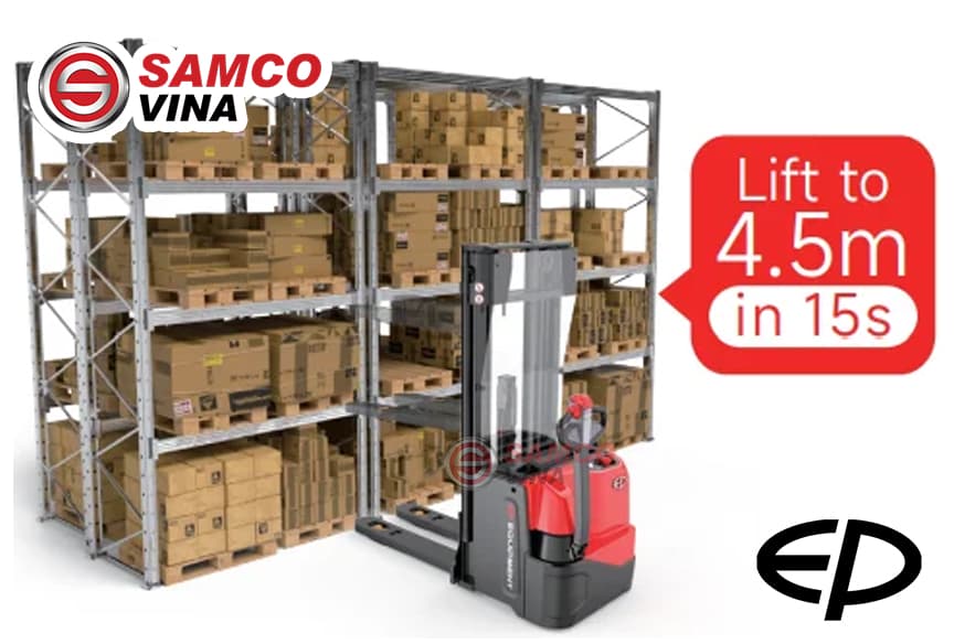 Xếp dỡ nhanh chóng với cơ chế điều khiển tỷ lệ chính xác trên Xe nâng tay điện cao MAX EP WSA161i ( 1.6 tấn ) - Pin Lithium