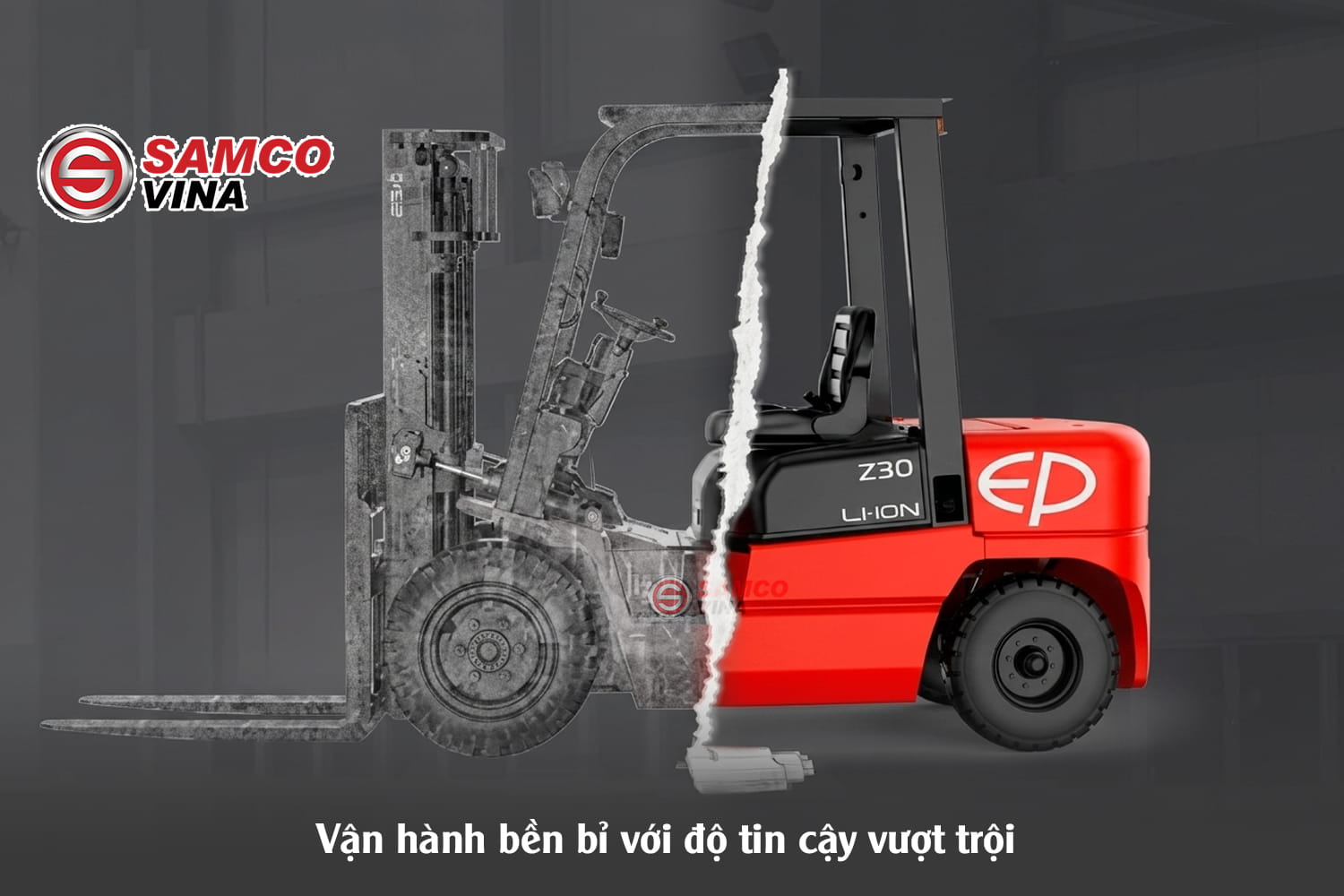 Vận hành bền bỉ với độ tin cậy vượt trội xe nâng điện EFXZ301-H