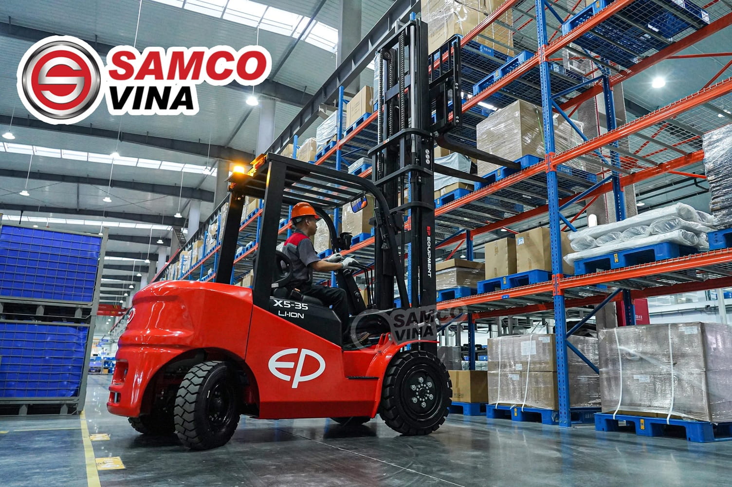 Dòng xe nâng điện EP EFX5 Vận hành linh hoạt trong kho
